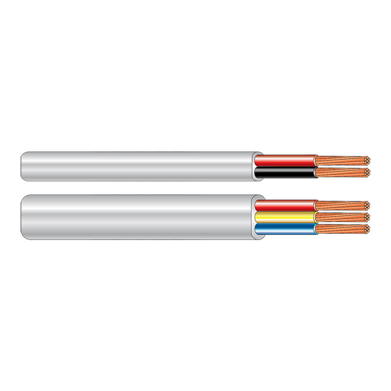 PVC Insulated non-sheathed flexible cords for internal wiring 300 - 300 volts HO3VH-H (Parallel twin) Building wires